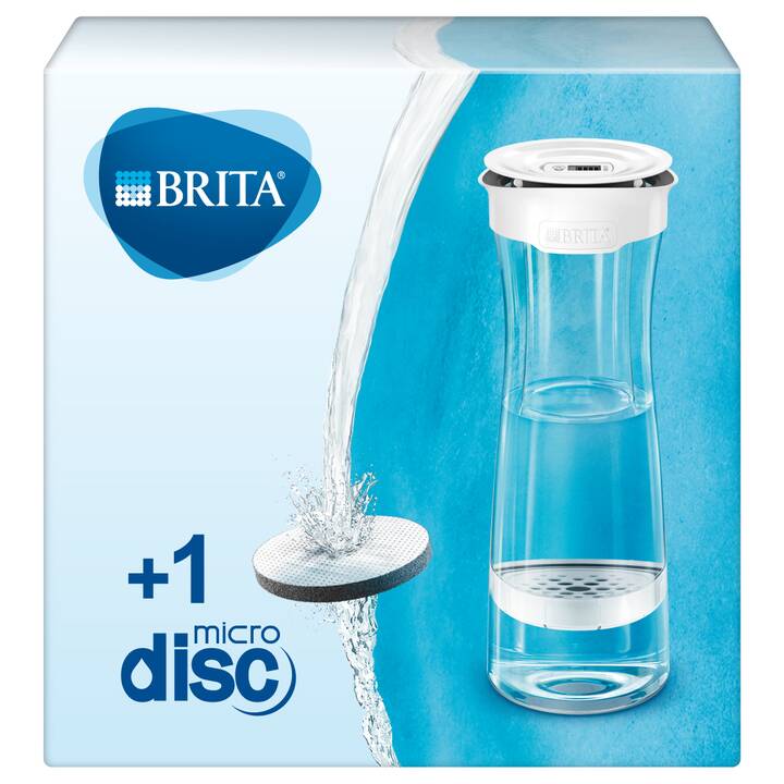 BRITA Carafe filtrante fill&serve Mind (0.8 l, Transparent, Gris, Blanc) -  Interdiscount