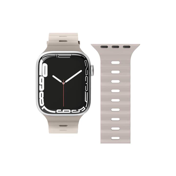 VONMÄHLEN Wave Armband (Apple Watch 40 mm / 41 mm / 38 mm, Silber)
