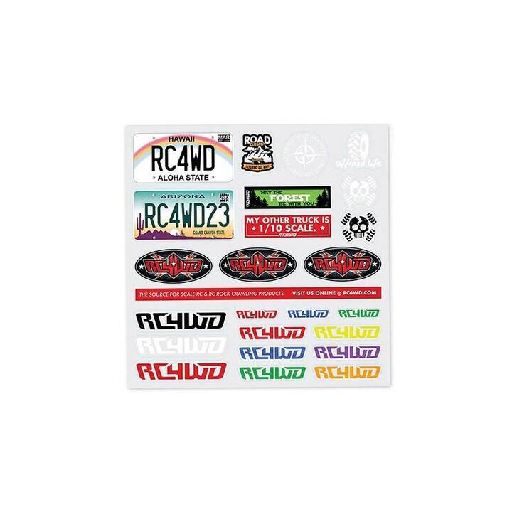 RC4WD Sticker Small Decal Sheet