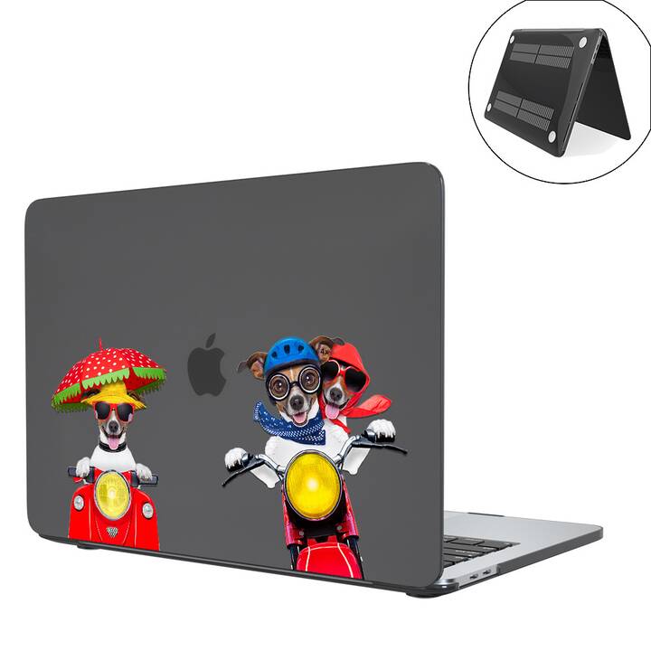 EG coque pour MacBook Air 13" (puce Apple M1) (2020) - multicolore - chiens