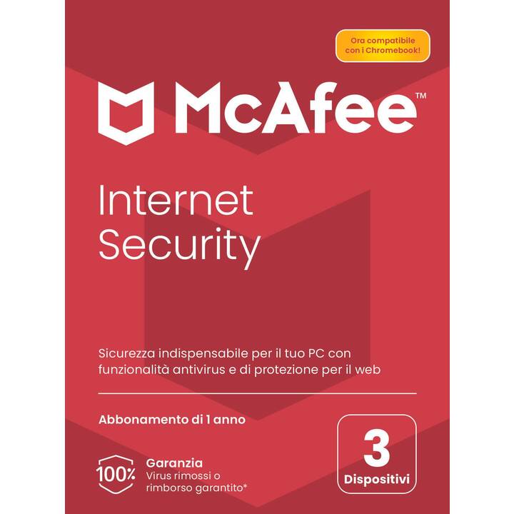 MCAFEE Internet Security (Licence, 3x, 12 Mois, Italien)