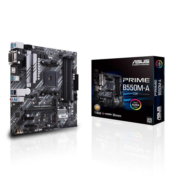 ASUS  PRIME B550M-A/CSM (AM4, AMD B550, Micro ATX)