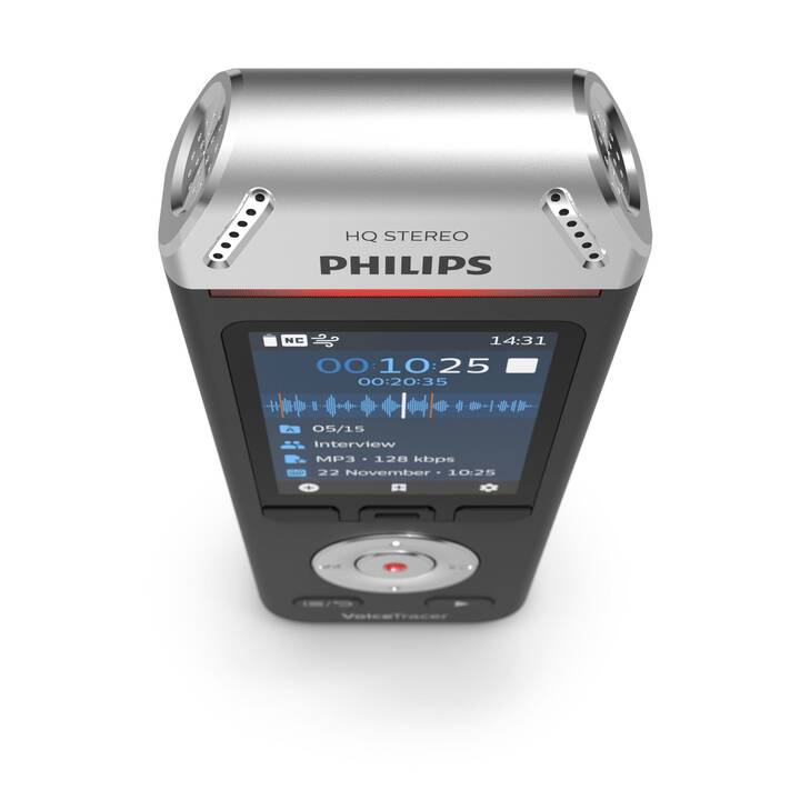 PHILIPS DVT2110 (8 GB, Chrom, Schwarz)