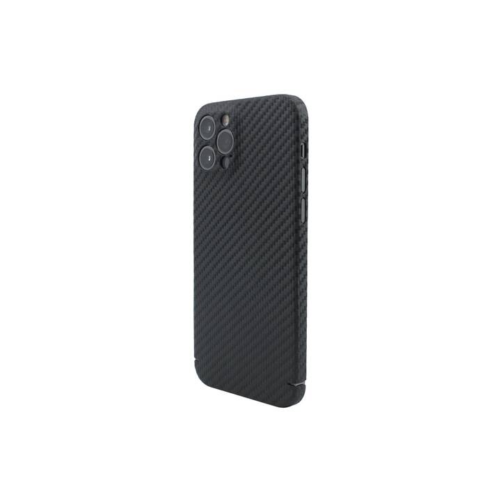 NEVOX Backcover Carbon Series (iPhone 14 Pro, Einfarbig, Schwarz)