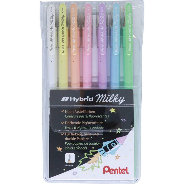 PENTEL Penna gel Hybrid Milky (Multicolore)