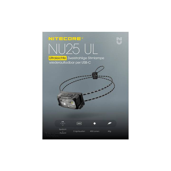 NITECORE Stirnlampe NU25UL (LED)
