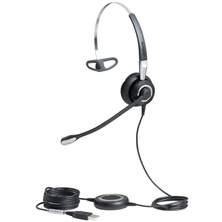 JABRA Office Headset BIZ 2400 II (On-Ear, Kabel, Schwarz)