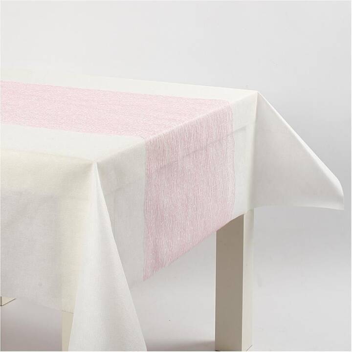 CREATIV COMPANY Chemin de table (30 cm x 1000 cm, Rectangulaire, Rouge, Rose)