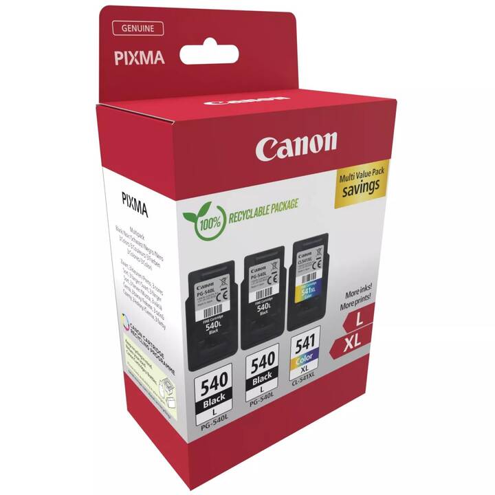 CANON PG-540L x2/CL-541XL (Multipack, Giallo, Nero, Magenta, Cyan)