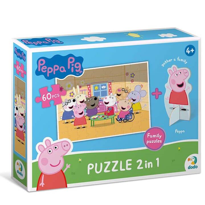 DODO Peppa Pig 2in1 Puzzle (60 pièce)
