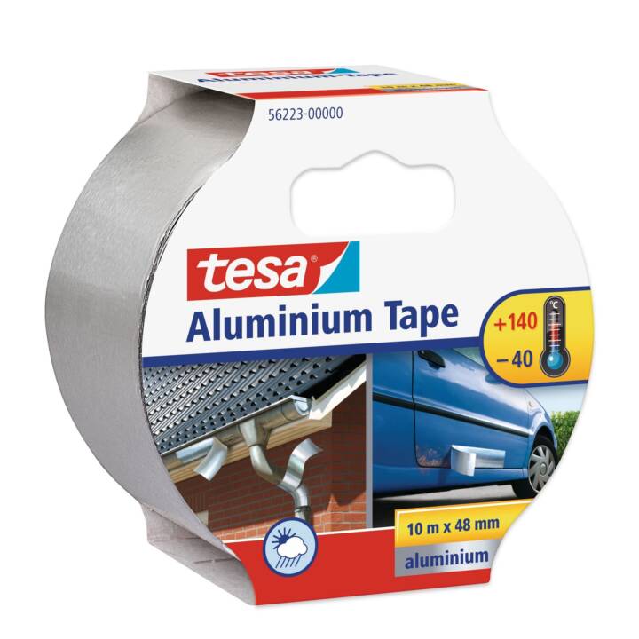 TESA Ruban en aluminium (50 mm x 10 m, 1 pièce)