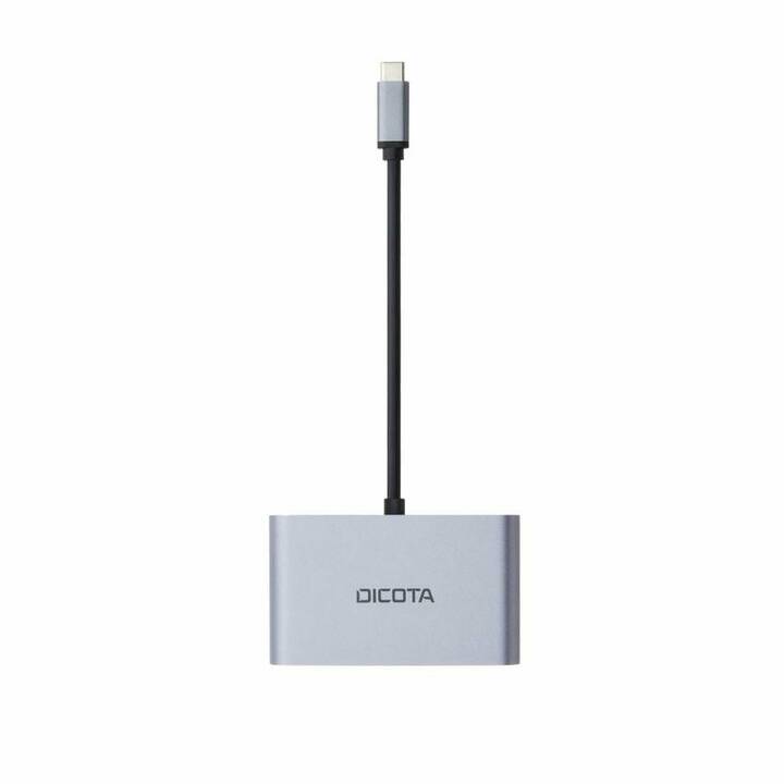 DICOTA Stazione d'aggancio 5-in-1 (DisplayPort, HDMI, VGA, USB C, USB A)