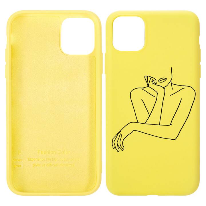 EG cover posteriore per iPhone 13 6.1" (2021) - giallo - arte