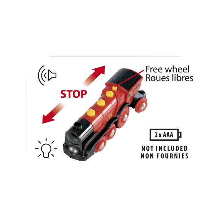 BRIO Rote Batterie-Lok