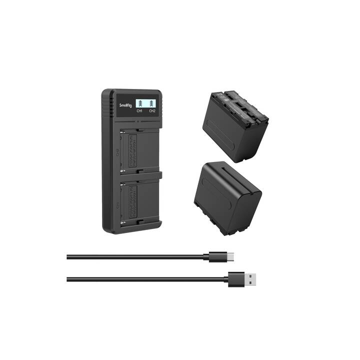 SMALLRIG Sony NP-F970 Akku und Ladegerät (Lithium-Ionen, 7800 mAh)