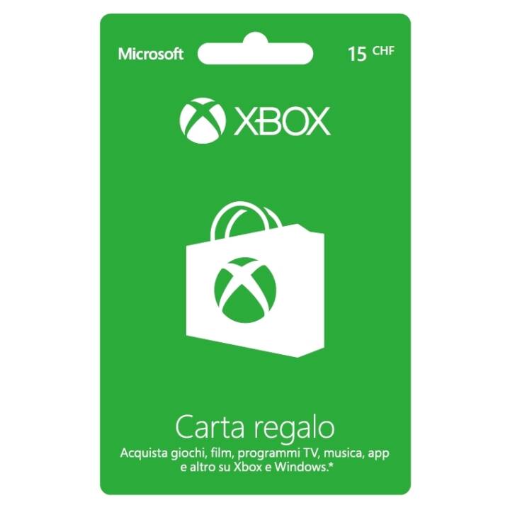 Xbox Live CHF 15 carte de crédit/cadeau (ESD, IT)