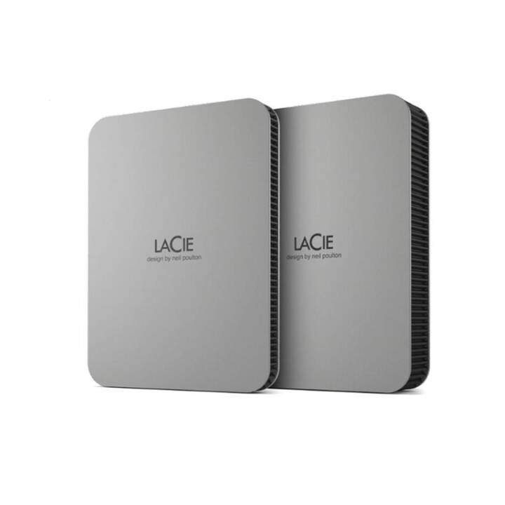 LACIE Mobile Drive STLR4000400 (USB Typ-C, 4000 GB, Grau)