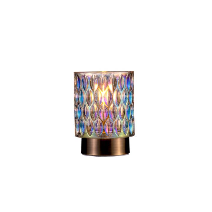 PAULEEN Lampe de table Glamour (Multicolore)