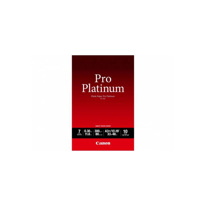 CANON Pro Platinum Carta fotografica (10 foglio, A3, 300 g/m2)