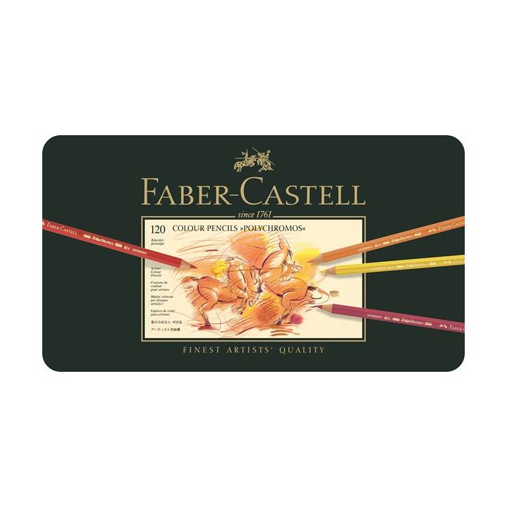 FABER-CASTELL Crayons de couleur (Multicolore, 120 pièce)