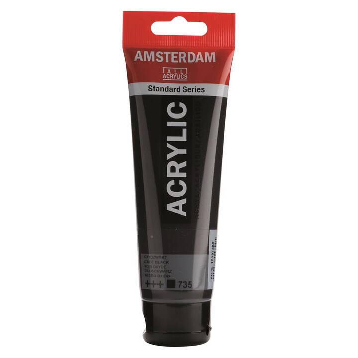 TALENS Couleur acrylique Amsterdam (120 ml, Noir)