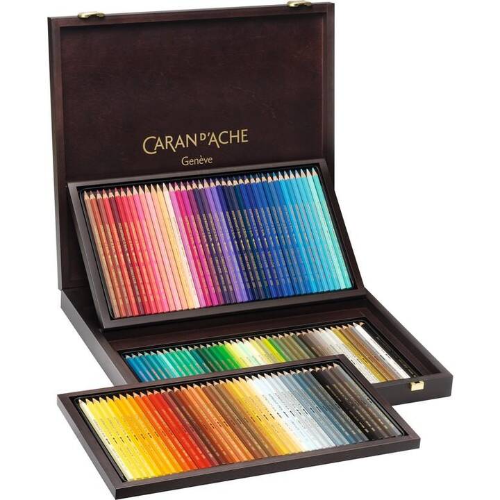 CARAN D'ACHE Farbstift Supracolor Soft (Mehrfarbig, 120 Stück)