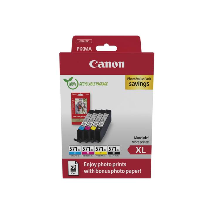 CANON CLI-571XL (Giallo, Nero, Magenta, Cyan, Multipack)