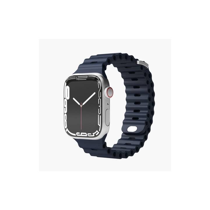 VONMÄHLEN Wave Armband (Apple Watch 45 mm / 42 mm / 49 mm / 44 mm, Blau)