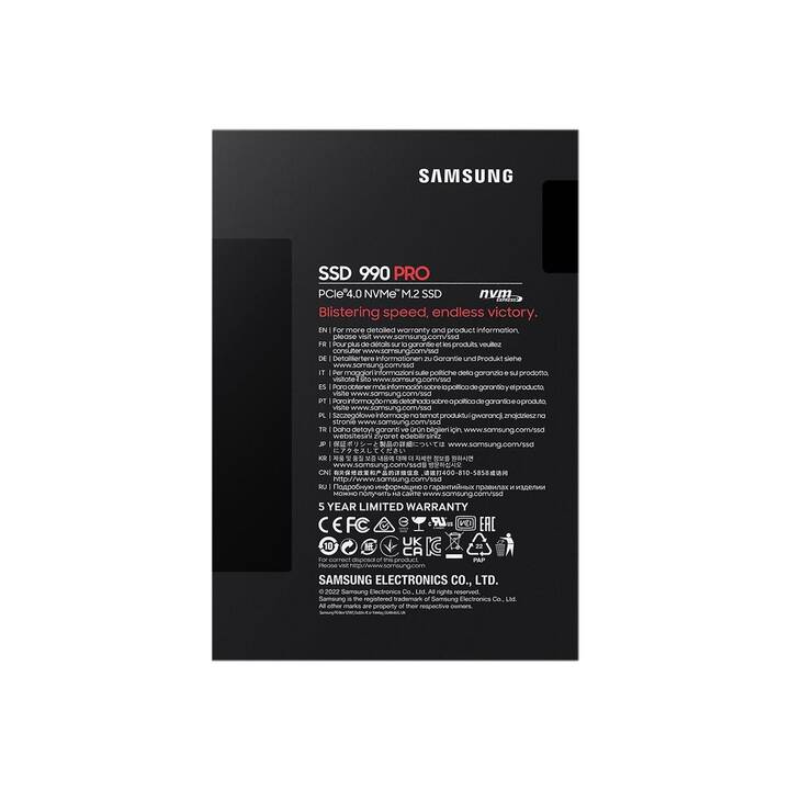 SAMSUNG MZ-V9P2T0BW (PCI Express, 2000 GB, Schwarz