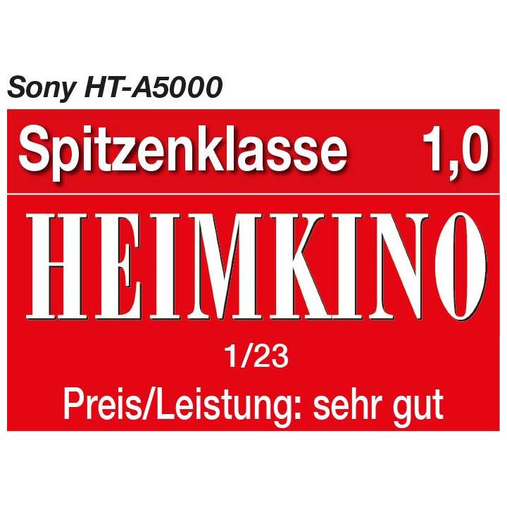 SONY HT-A5000 (450 W, Schwarz, 5.1.2 Kanal)