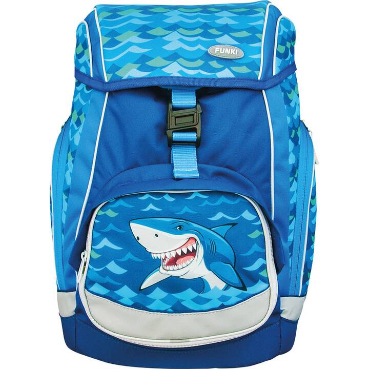 FUNKI Jeu de sacoches Flexy-Bag Big Shark (15 l, Bleu)