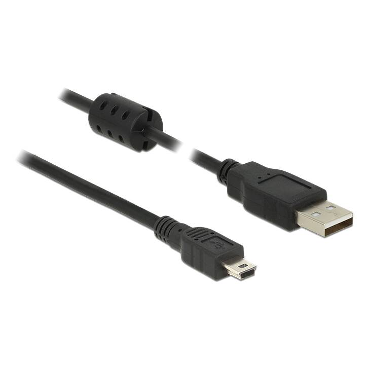 DELOCK USB-Kabel (USB 2.0 Typ-A, Mini USB 2.0 Typ-B, 1 m)