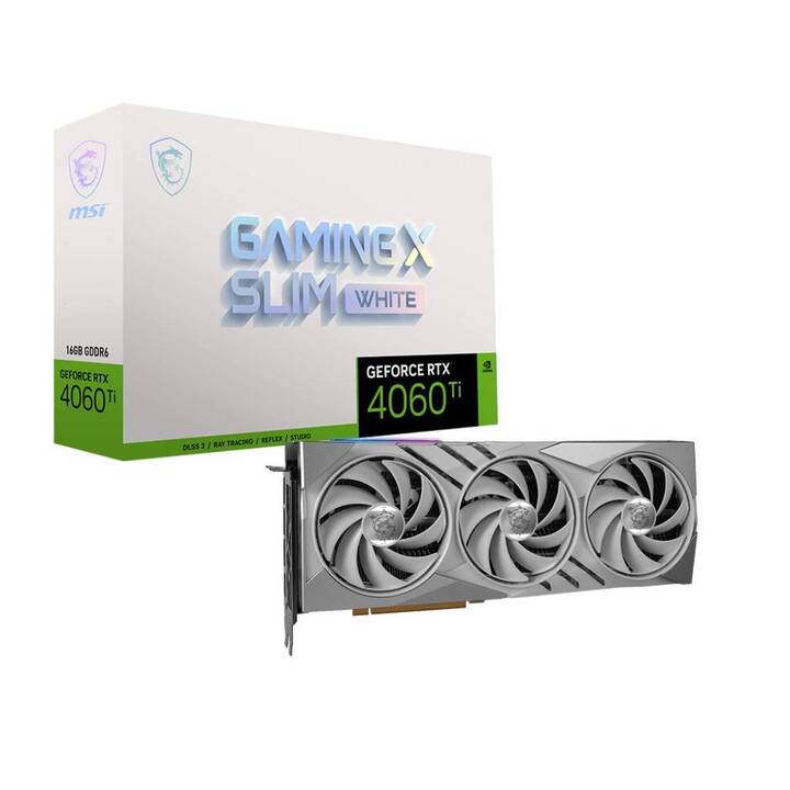 MSI Slim White Nvidia GeForce RTX 4060 Ti (16 Go)