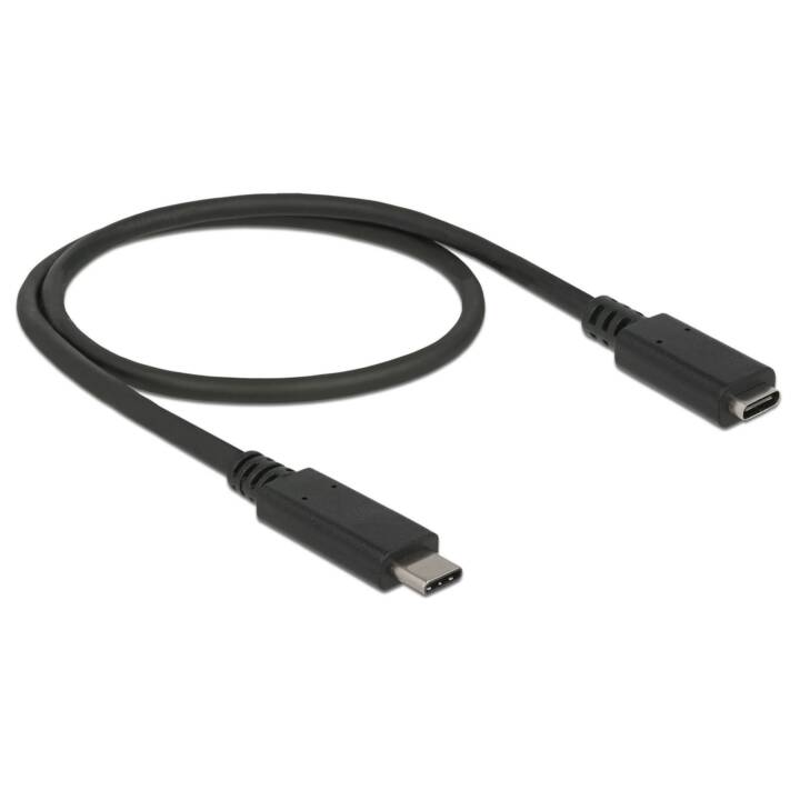 DELOCK Câble USB ( USB 3.0 de type C, USB 3.0 de type C, 0.5 m)