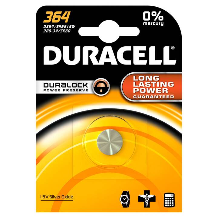 DURACELL Batterie (SR60 / V364, 1 pièce)