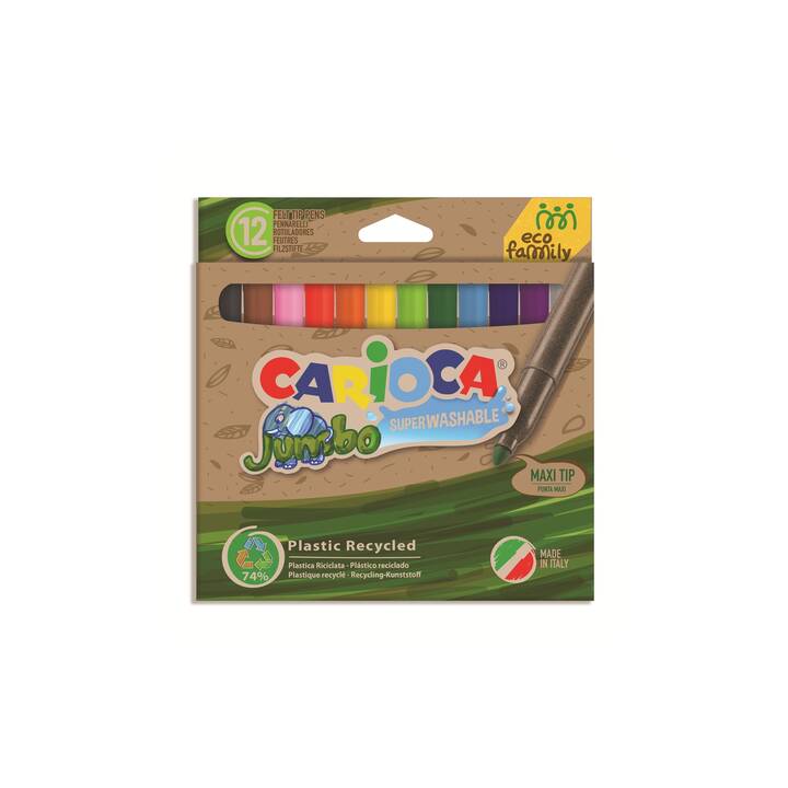 CARIOCA Crayon feutre (Multicolore, 12 pièce)
