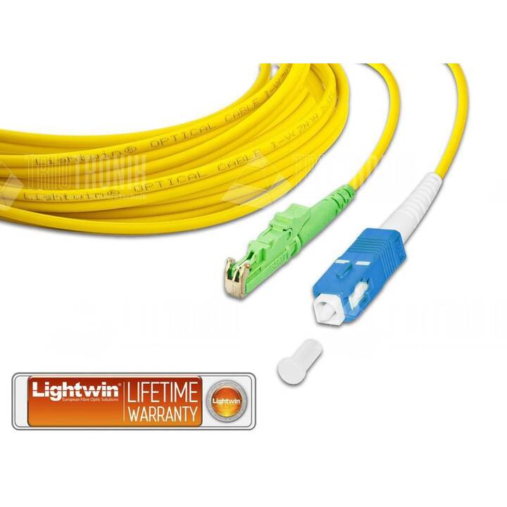 LIGHTWIN Netzwerkkabel (E-2000 (APC), SC Single-Modus, 0.5 m)