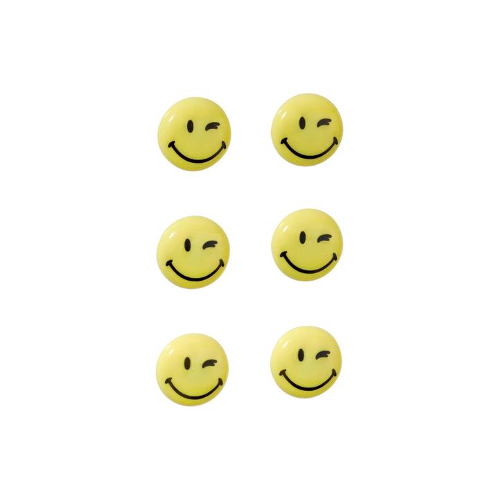 FRANKEN Happy Smilies Punaises magnétique (A4, 6 pièce)