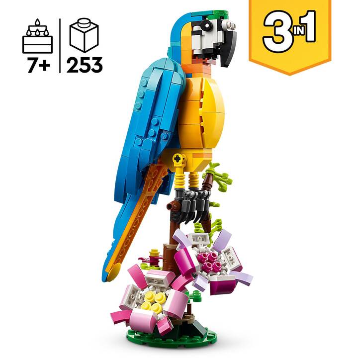 LEGO Creator 3-in-1 Pappagallo esotico (31136)