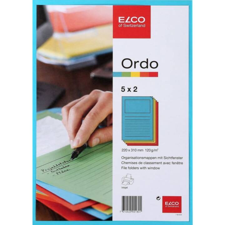 ELCO Cartellina organizzativa Ordo Classico (Multicolore, A4, 10 pezzo)