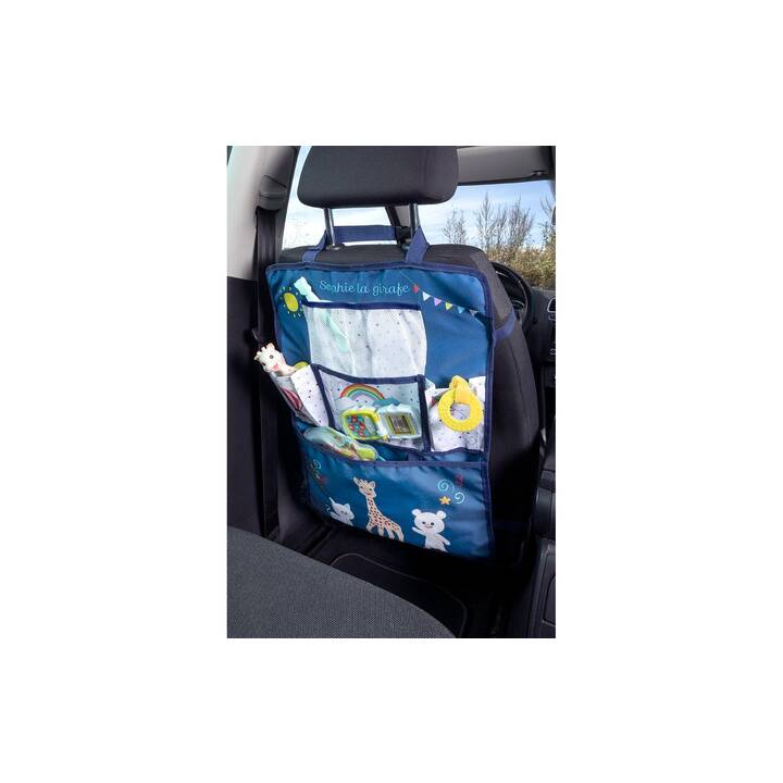 SOPHIE LA GIRAFE Organizzatore da auto per sedile posteriore (Blu, Multicolore)