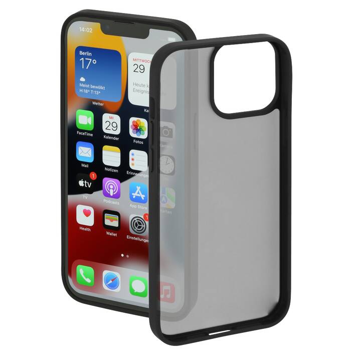 HAMA Backcover Invisible (iPhone 13 Pro, Transparent, Noir)
