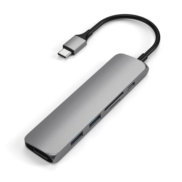 SATECHI USB-C SLIM (7 Ports, HDMI, USB Type-A)