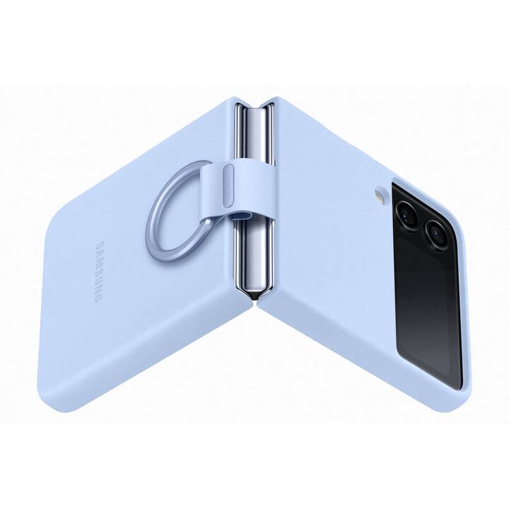 SAMSUNG Backcover mit Ring (Flip 4, Arctic Blue)