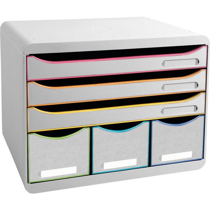 EXACOMPTA Büroschubladenbox (A4+, 35.5 cm  x 27 cm  x 27.1 cm, Weiss)