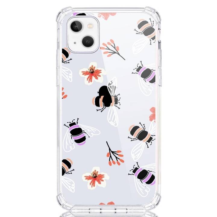 EG Backcover (iPhone 14 Plus, Abeilles, Alpaga, Transparent)