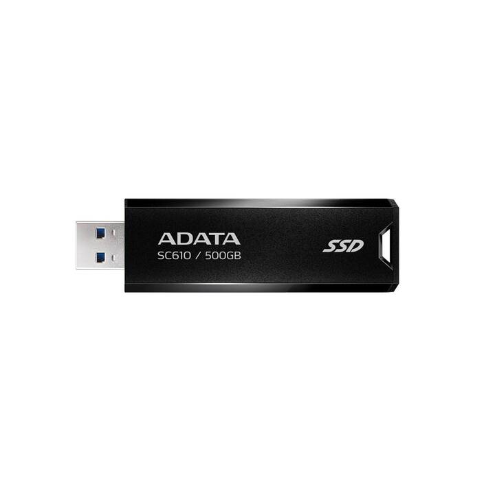 ADATA SC610 (USB Typ-A, 500 GB, Schwarz)