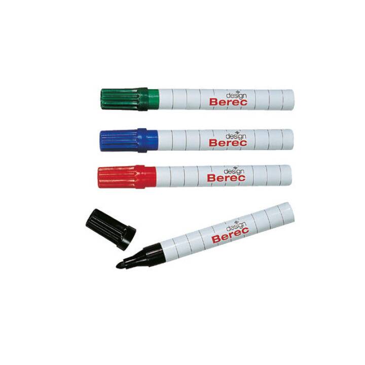 BEREC Whiteboard Marker (Mehrfarbig, 4 Stück)