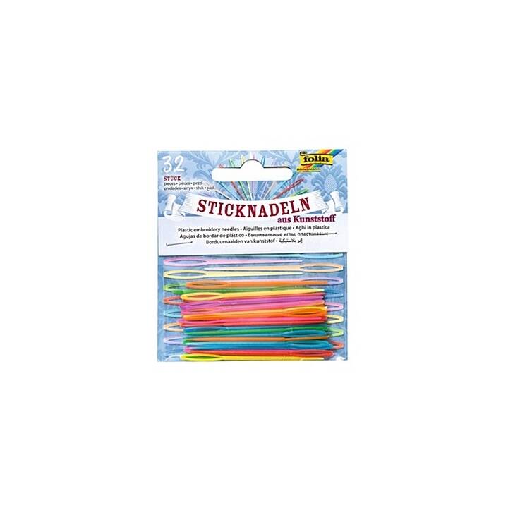 FOLIA Aiguille à tricoter (6.5 cm, Multicolore)
