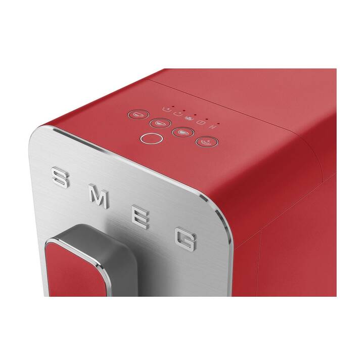 SMEG BCC02RDM  (Silber, Rot, 1.4 l, Kaffeevollautomat)